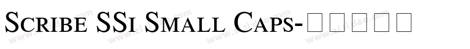 Scribe SSi Small Caps字体转换